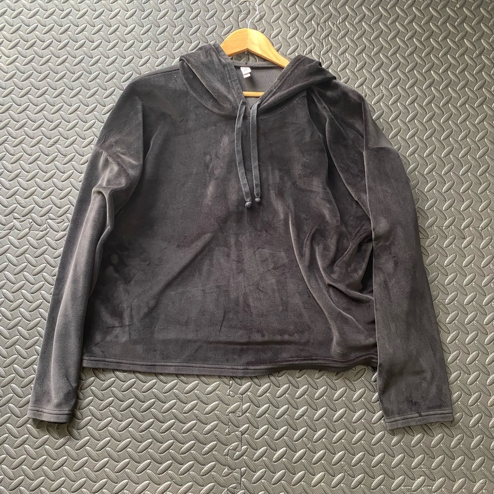 Z by Zella Velour Hoodie & Pants Bundle | size xl | Black - Picture 3 of 6